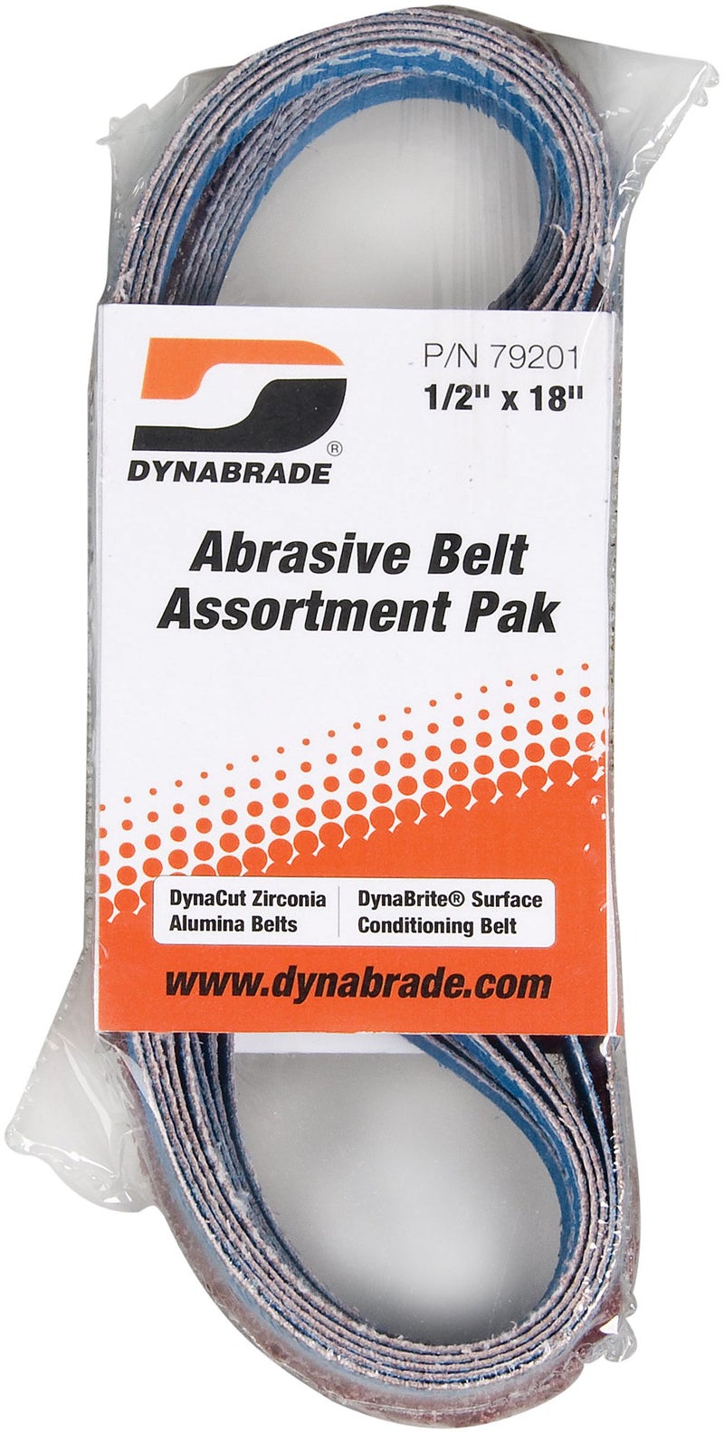 Dynabrade 79201: 1/2" (13 Mm) W X 18" (457 Mm) L Belt Assortment Pak